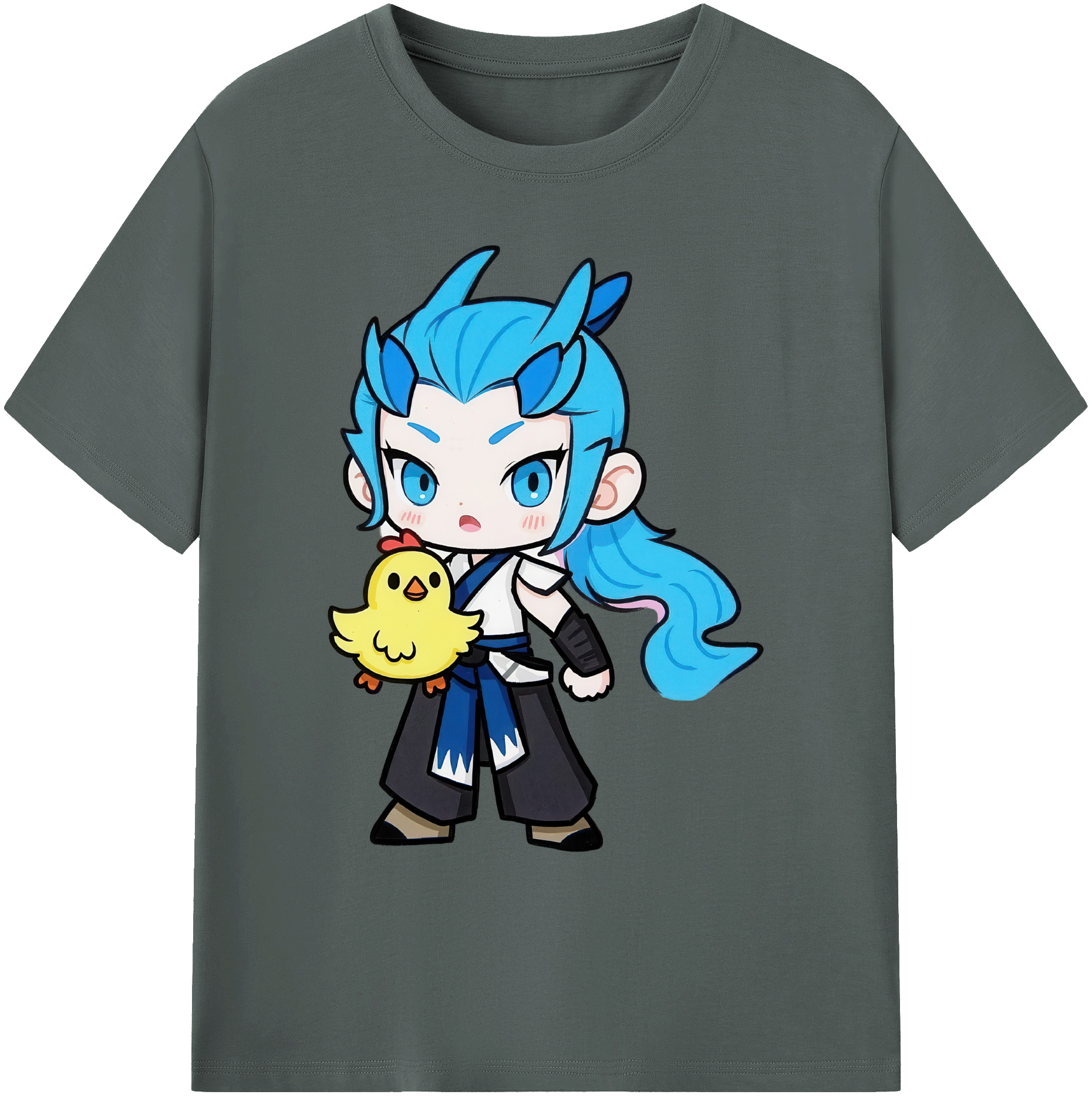（画像用） Ne Zha 2 ナタ 魔童の大暴れ 綿100％ メンズ半袖Tシャツ｜肌触りやわらか＆通気性